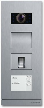 Busch-Jaeger Auenstation Video 2-fach mit Fingerprint-Modul 83122/70/2-660 | 8300-0-0420
