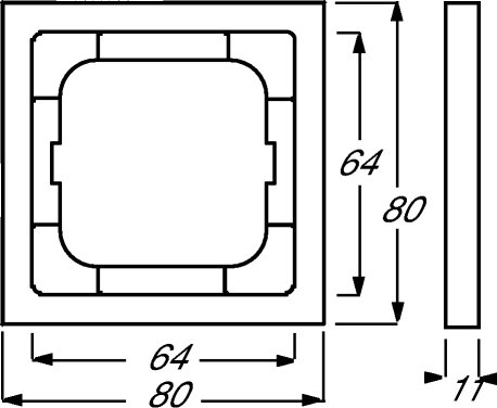 Busch-Jaeger future® linear-Abdeckrahmen 1721-885K | 1754-0-4419 Busch-Jaeger future® linear-Abdeckrahmen 1721-885K | 1754-0-4419