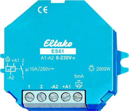 Eltako Stromstoßschalter UC. 1 Schließer potenzialfrei 10A/250V AC