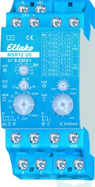 Eltako Multifunktions-Sensorrelais UC, 5 OptoMOS-Ausgnge 50mA/8..230V UC