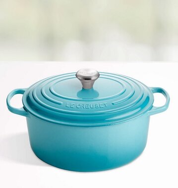 Le Creuset Signature Brter 24 cm rund karibik 