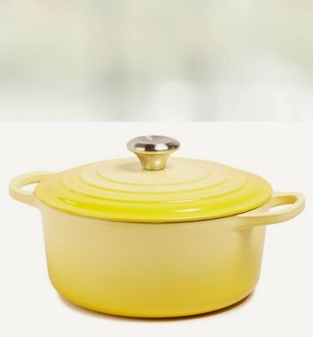 Le Creuset Signature Brter 24 cm rund Gelb