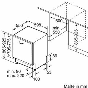 Bosch SBD6TCX00E Geschirrspüler, EEK A B-Ware Bosch SBD6TCX00E Geschirrspüler, EEK A B-Ware