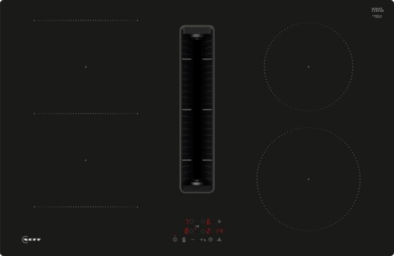 Neff rahmenloses Induktionskochfeld mit Abzug V58NBS1L0