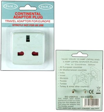 PAOLA Travel Adaptor, UK 