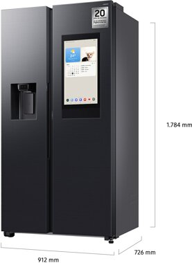 Samsung Side by Side schwarz, RS90F66BEFEF Samsung Side by Side schwarz, RS90F66BEFEF