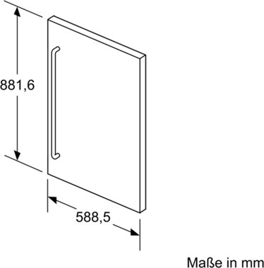 KFZ20SX0 Bosch Türverkleidung Kühlschrank KFZ20SX0 Bosch Türverkleidung Kühlschrank