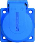 PSES 54 SCHUKO-Einbausteckdose blau IP54