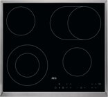 AEG 3000 Radiant Hob, autarkes Kochfeld 60 cm, Edelstahlrahmen, HK 634060XB