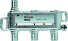 Axing BVE 30-01 BK-3-fach Verteiler 5-1000 MHz