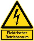 PWZEB Warnzeichen Elektr. Betriebsraum