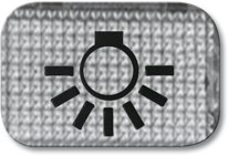 Busch-Jaeger 2145 LI Tastersymbol, Transparent Licht