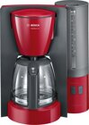 BOSCH Filterkaffeemaschine TKA6A044 Rot/Schwarz