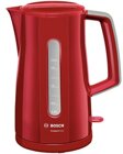 Bosch TWK3A014 Wasserkocher, Rot/Hellgrau
