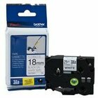 Brother TZEFX241 Flexi-Tape 18mm wei/schwarz 8m