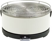 Feuerdesign Mayon Rauchfreier Holzkohle Tischgrill, wei