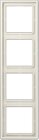 Jung LS 984 W RAHMEN 4-FACH WEISS