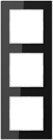 Jung AC 583 Rahmen 3fach, Glas, schwarz