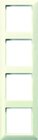 Jung AS584 Rahmen 4-fach weiss
