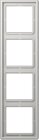 Jung LS 984 LG RAHMEN LICHTGRAU 4-