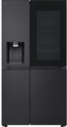 LG GSXE91EVAD American Door Side-by-Side, 628 l, D, Wassertank, Schwarz