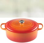 Le Creuset Signature Brter oval 33 cm ofenrot, Emaille hell