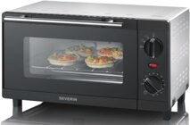 Severin TO 2052 Minibackofen 800 Watt, 9 Liter, Schwarz