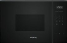 Siemens iQ500 Einbau-Mikrowelle Schwarz, Edelstahl, BF525LMB1
