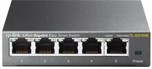 TP-Link TL-SG105E Managed L2 Gigabit Ethernet (10/100/1000) Schwarz