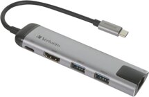 Verbatim USB-C Multiport Hub LAN / HDMI / USB / US