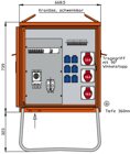 Walther WV0310R1 Verteilerschrank 44kVA alls