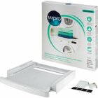 Wpro SKS101 Zwischenbaurahmen Waschmaschine/Trockner mit Ablage