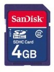 Sandisk SD Card 4GB SDHC Standard