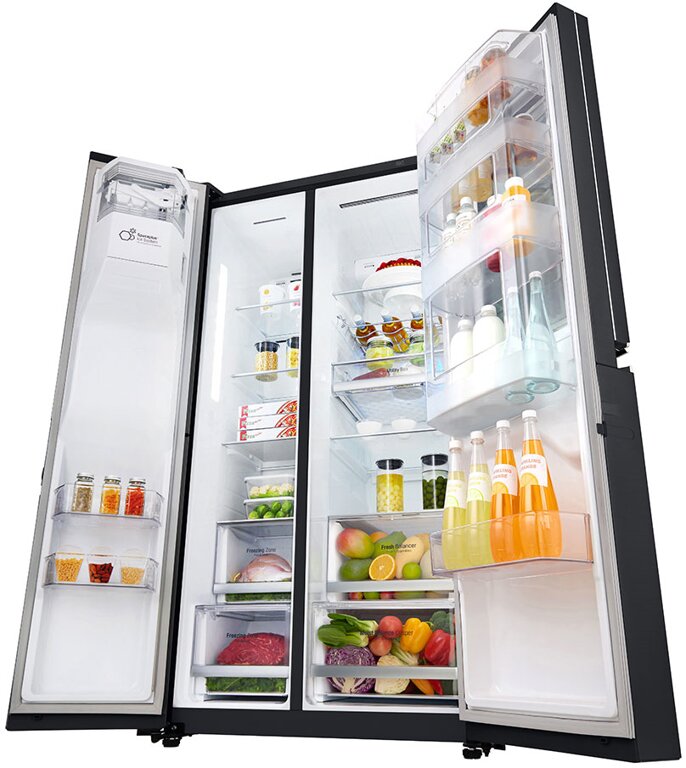SidebySide Kühlschrank, Insta View, Door in Door, amerikanischer